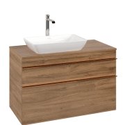 Тумба під раковину Villeroy & Boch Venticello 95,7х50,2 см ДСП дуб канзас/ручка мідь A94205RH