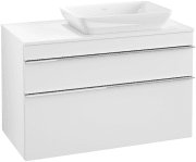 Тумба под раковину Villeroy & Boch Venticello 95,7х50,2 см ДСП/МДФ белый матовый/ручка хром A94301MS