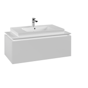 Тумба під раковину Villeroy & Boch Legato 100х38 см ДСП білий матовий B69400MS