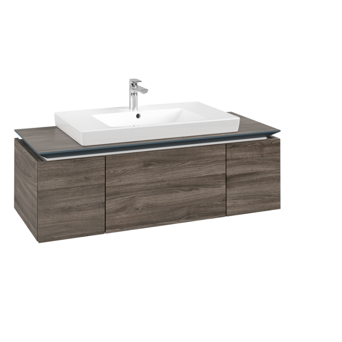 Тумба под раковину Villeroy & Boch Legato 120х38 см ДСП каменный дуб B69600RK