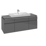 Тумба под раковину Villeroy & Boch Legato 140х55 см МДФ/ДСП глянцевый серый B69900FP
