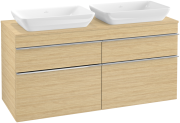 Тумба під раковину Villeroy & Boch Venticello 125,7х50,2 см ДСП північний дуб/ручка хром A94401VJ