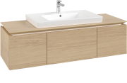 Тумба під раковину Villeroy&Boch Legato 140х38 см ДСП північний дуб B69800VJ