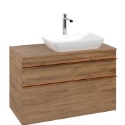 Тумба під раковину Villeroy & Boch Venticello 95,7х50,2 см ДСП дуб канзас/ручка мідь A94305RH