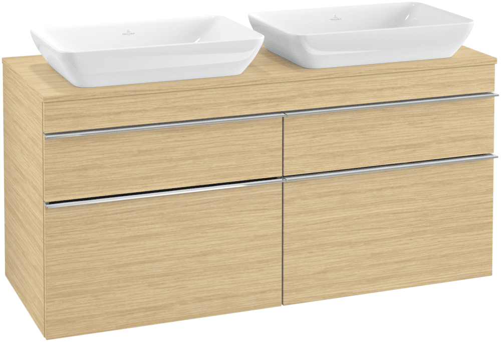 Тумба под раковину Villeroy & Boch Venticello 125,7х50,2 см ДСП северный дуб/ручка хром A94401VJ