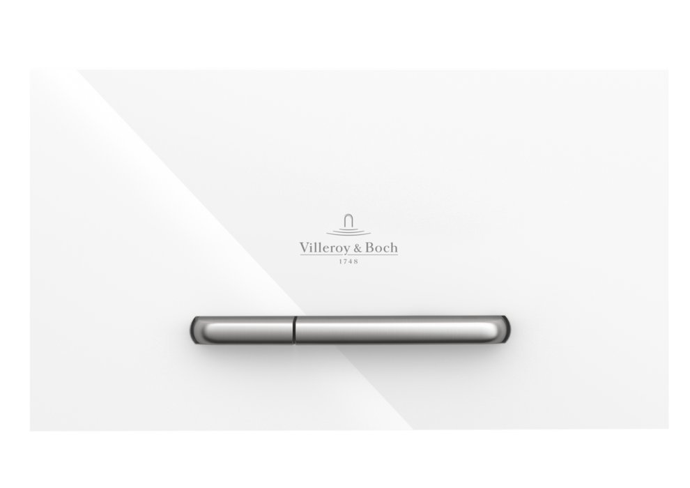 Кнопка смыва для унитаза Villeroy & Boch ViConnect 300G стекло глянцевое белое 922160RE