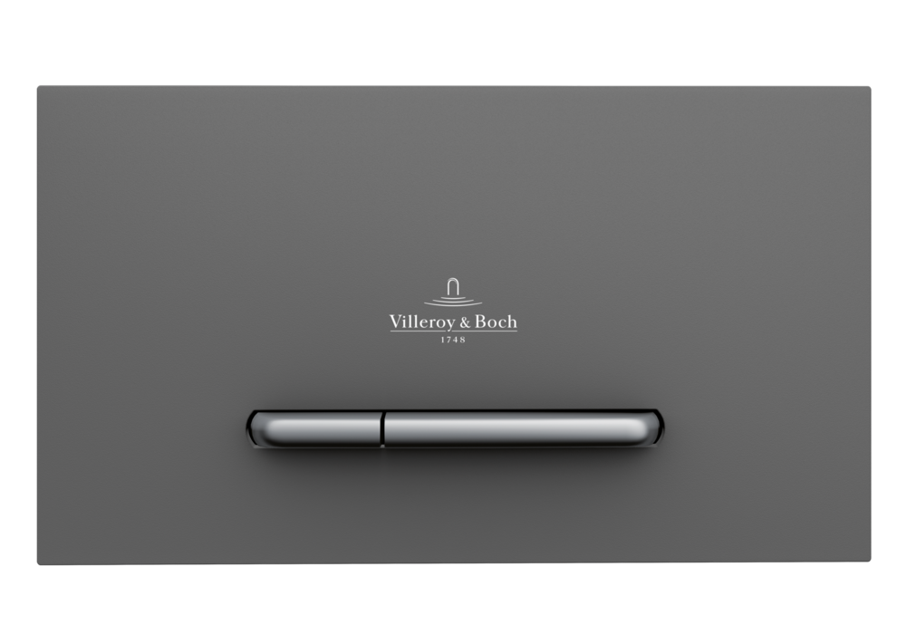 Кнопка смыва для унитаза Villeroy & Boch ViConnect 300S пластик антрацит матовый 922169D8