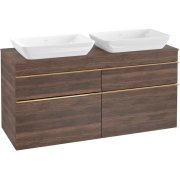 Тумба під раковину Villeroy & Boch Venticello 125,7х50,2 см ДСП дуб аризона/ручка мідь A94405VH