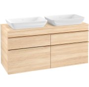 Тумба під раковину Villeroy & Boch Venticello 125,7х50,2 см ДСП в'яз друкарський/ручка мідь A94405PN