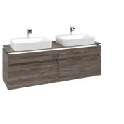 Тумба під раковину Villeroy & Boch Legato 160х55 см з підсвічуванням ДСП кам'яний дуб B768L0RK