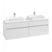 Тумба под раковину Villeroy & Boch Legato 160х55 см с подсветкой МДФ/ДСП белый глянцевый B768L0DH