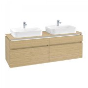 Тумба под раковину Villeroy & Boch Legato 160х55 см с подсветкой ДСП северный дуб B768L0VJ