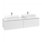 Тумба под раковину Villeroy & Boch Legato 160х38 см подсветкой ДСП белый матовый B767L0MS