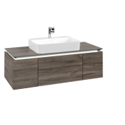 Тумба під раковину Villeroy & Boch Legato 120х38 см з підсвічуванням ДСП кам'яний дуб B757L0RK