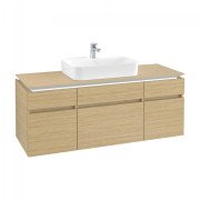 Тумба под раковину Villeroy & Boch Legato 140х55 см с подсветкой ДСП северный дуб B760L0VJ
