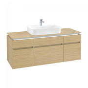 Тумба под раковину Villeroy & Boch Legato 140х55 см с подсветкой ДСП северный дуб B760L0VJ