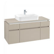 Тумба под раковину Villeroy & Boch Legato 120х55 см с подсветкой ДСП нежно-серый B758L0VK