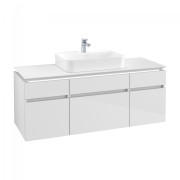 Тумба под раковину Villeroy & Boch Legato 140х55 см с подсветкой МДФ/ДСП белый глянцевый B760L0DH