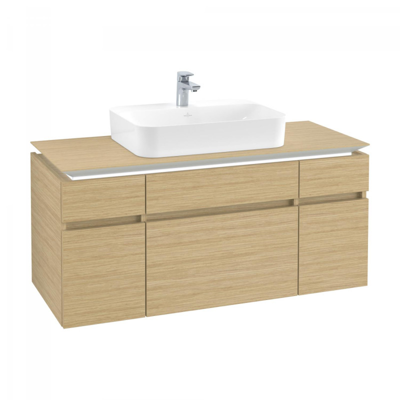 Тумба під раковину Villeroy&Boch Legato 120х55 см з підсвічуванням ДСП північний дуб B758L0VJ