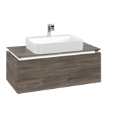 Тумба під раковину Villeroy & Boch Legato 100х38 см з підсвічуванням ДСП кам'яний дуб B755L0RK