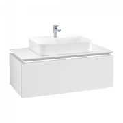 Тумба під раковину Villeroy & Boch Legato 100х38 см з підсвічуванням ДСП білий матовий B755L0MS