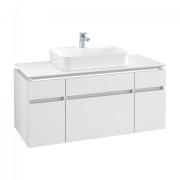 Тумба під раковину Villeroy & Boch Legato 120х55 см з підсвічуванням ДСП білий матовий B758L0MS