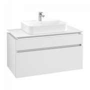 Тумба под раковину Villeroy & Boch Legato 100х55 см с подсветкой ДСП белый матовый B756L0MS