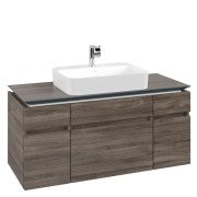 Тумба під раковину Villeroy & Boch Legato 120х55 см з підсвічуванням ДСП кам'яний дуб B758L0RK