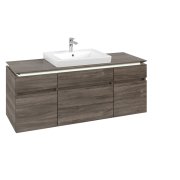 Тумба под раковину Villeroy & Boch Legato 140х55 см с подсветкой ДСП каменный дуб B685L0RK