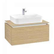 Тумба под раковину Villeroy & Boch Legato 80х38 см с подсветкой ДСП северный дуб B753L0VJ