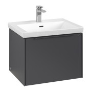 Тумба под раковину Villeroy & Boch Subway 3.0 57,2х42,9 см ДСП/алюминий графит/монохром C57702VR