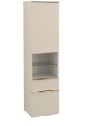 Пенал Villeroy & Boch Venticello 40,4х37,2х154,6 см петлі ліворуч ДСП м'який сірий/ручка мідь A95205VK