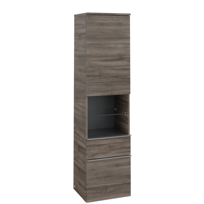 Пенал Villeroy & Boch Venticello 40,4х37,2х154,6 см петли слева ДСП каменный дуб/ручка хром A95201RK