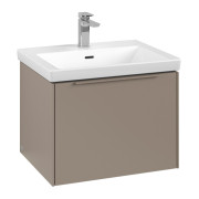 Тумба під раковину Villeroy & Boch Subway 3.0 57,2х42,9 см ДСП/алюміній тауп/монохром C57702VM