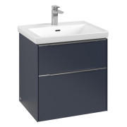 Тумба под раковину Villeroy & Boch Subway 3.0 57,2х57,6 см ДСП/алюминий морской синий C57800VQ