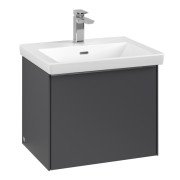 Тумба під раковину Villeroy & Boch Subway 3.0 52,3х42,9 см ДСП/алюміній графіт C57900VR