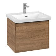 Тумба під раковину Villeroy & Boch Subway 3.0 52,3х42,9 см ДСП/алюміній дуб канзас/чорний вулкан C57901RH