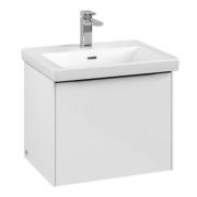 Тумба під раковину Villeroy & Boch Subway 3.0 52,3х42,9 см ДСП/алюміній білий діамант/чорний вулкан C57901VE