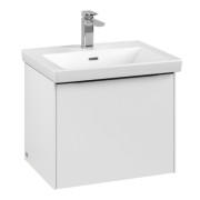 Тумба під раковину Villeroy & Boch Subway 3.0 52,3х42,9 см ДСП/алюміній чистий білий/чорний вулкан C57901VF