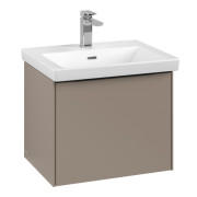 Тумба під раковину Villeroy & Boch Subway 3.0 52,3х42,9 см ДСП/алюміній тауп/чорний вулкан C57901VM