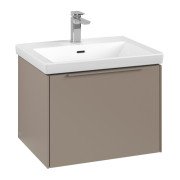 Тумба под раковину Villeroy & Boch Subway 3.0 57,2х42,9 см ДСП/алюминий тауп/монохром C57702VM