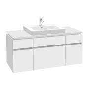 Тумба под раковину Villeroy & Boch Legato 120х55 см с подсветкой ДСП белый матовый B683L0MS
