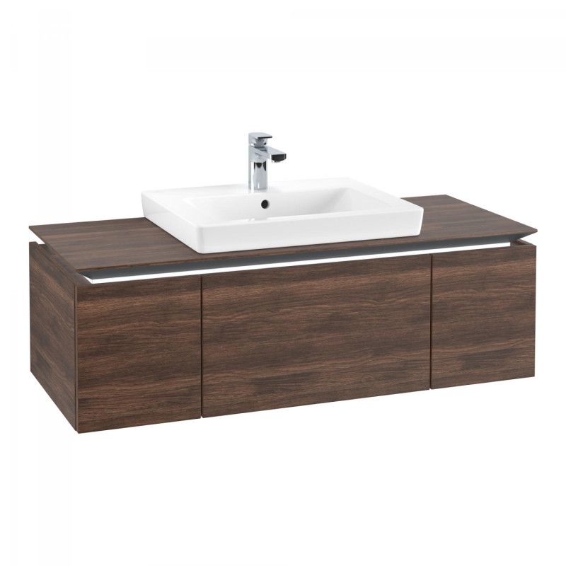 Тумба под раковину Villeroy & Boch Legato 120х38 см с подсветкой ДСП дуб аризона B682L0VH