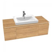 Тумба под раковину Villeroy & Boch Legato 120х38 см с подсветкой ДСП дуб канзас B682L0RH