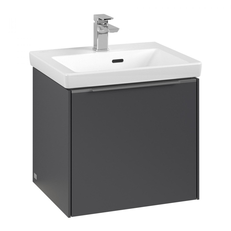 Тумба під раковину Villeroy & Boch Subway 3.0 47,3х42,9 см ДСП/алюміній графіт C58000VR
