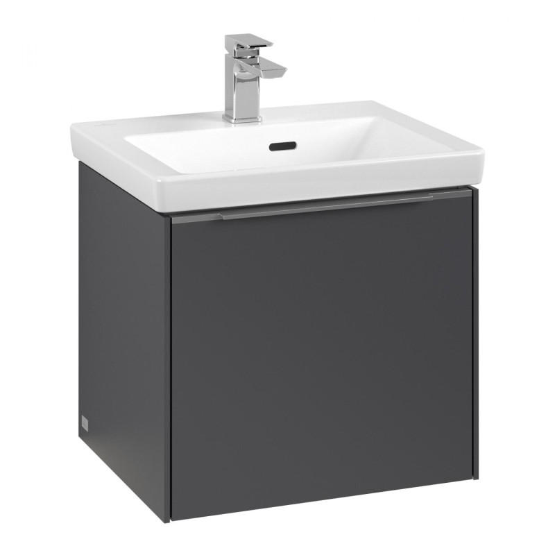 Тумба под раковину Villeroy & Boch Subway 3.0 47,3х42,9 см ДСП/алюминий графит C58000VR