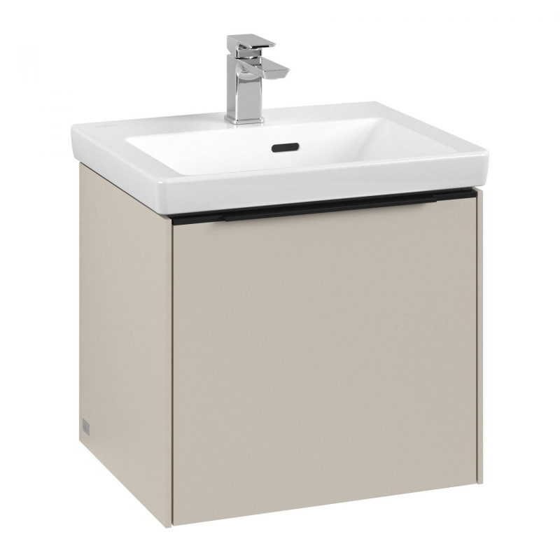 Тумба под раковину Villeroy & Boch Subway 3.0 47,3х42,9 см ДСП/алюминий серый кашемир/черный вулкан C58001VN