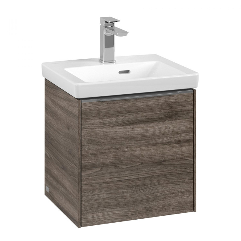 Тумба под раковину Villeroy & Boch Subway 3.0 42,3х42,9 см ДСП/алюминий дуб каменный C58100RK