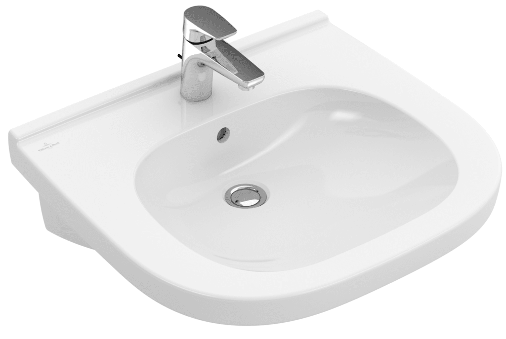 Раковина Villeroy & Boch ViCare 56х55 см с переливом санитарная керамика альпийский белый 41195501