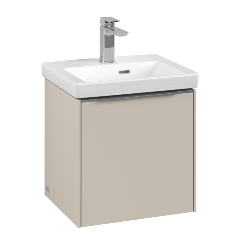 Тумба под раковину Villeroy & Boch Subway 3.0 42,3х42,9 см ДСП/алюминий серый кашемир C58100VN